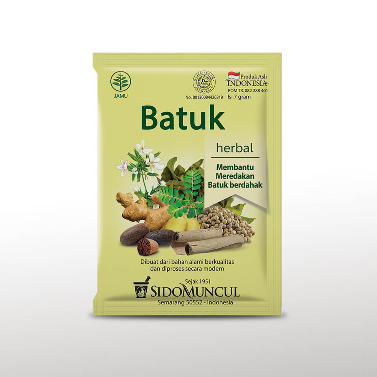 Sido Muncul Jamu Batuk, 70gr (10ct @7gr)