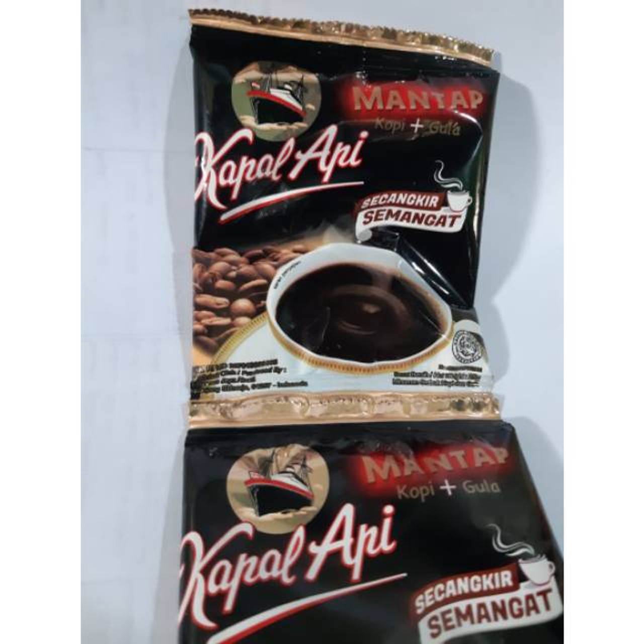 Kapal Api Rasa Mantap Coffee Plus Sugar, 25 Gram (10 sachets)