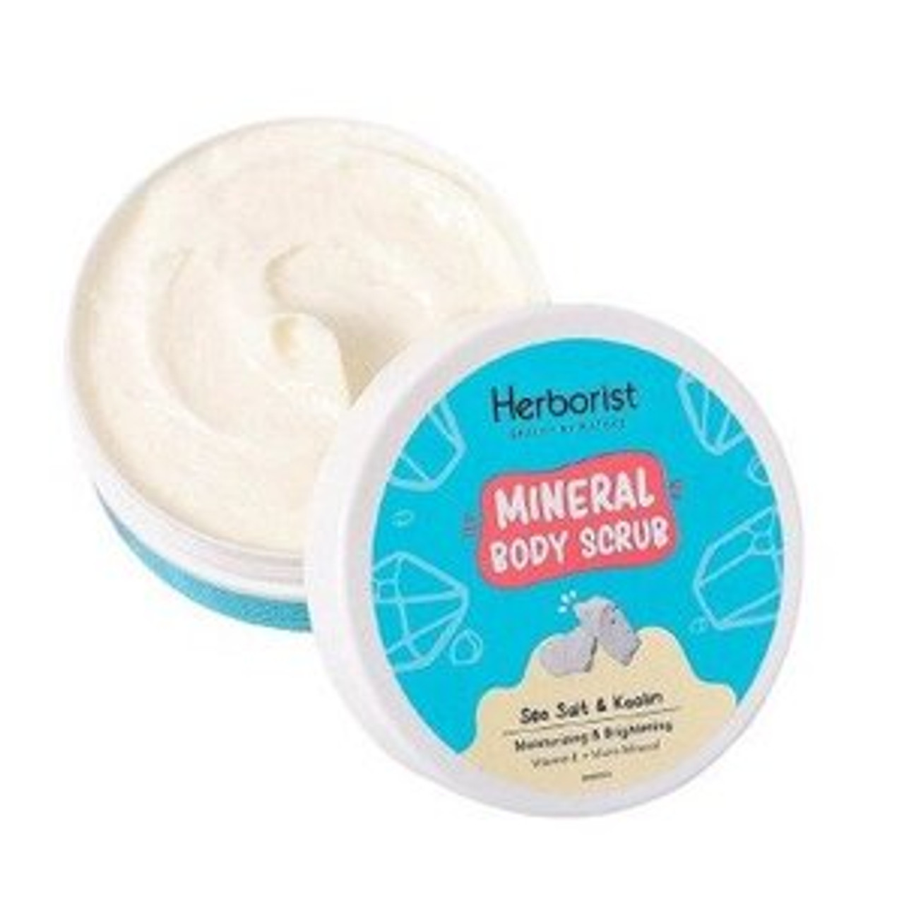 Herborist Mineral Body Scrub - Sea Salt & Kaolin, 200 Gram