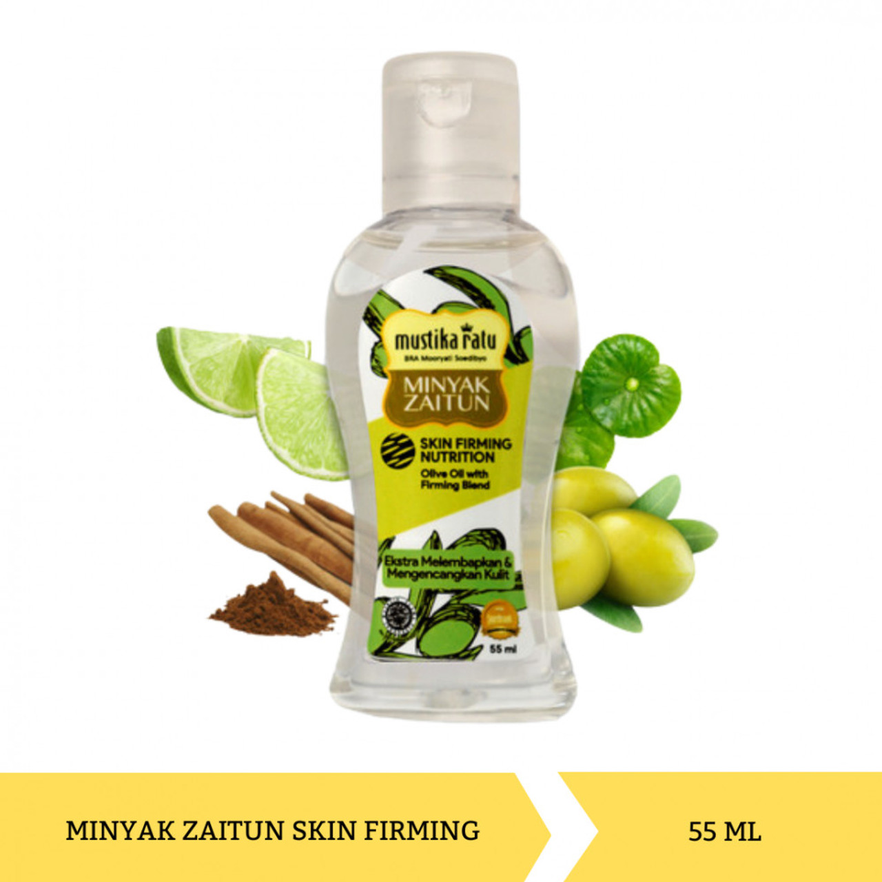 Mustika Ratu Minyak Zaitun & Aromatic Essential Oil - Skin Firming Nutrition, 55 ml