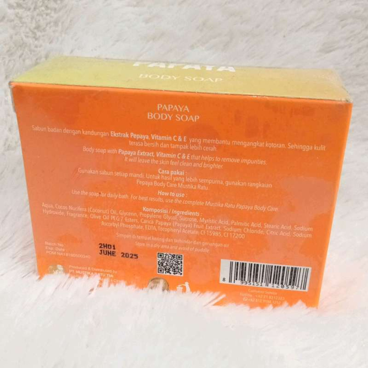 Mustika Ratu Papaya Body Soap, 85gr