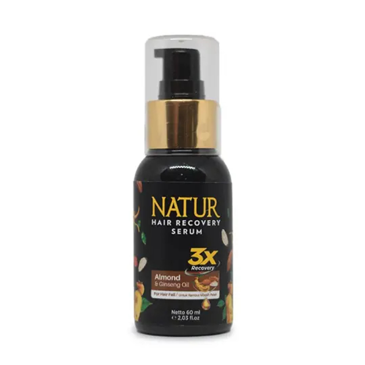 Natur Hair Recovery Serum Almond & Ginseng Oil 60 ml