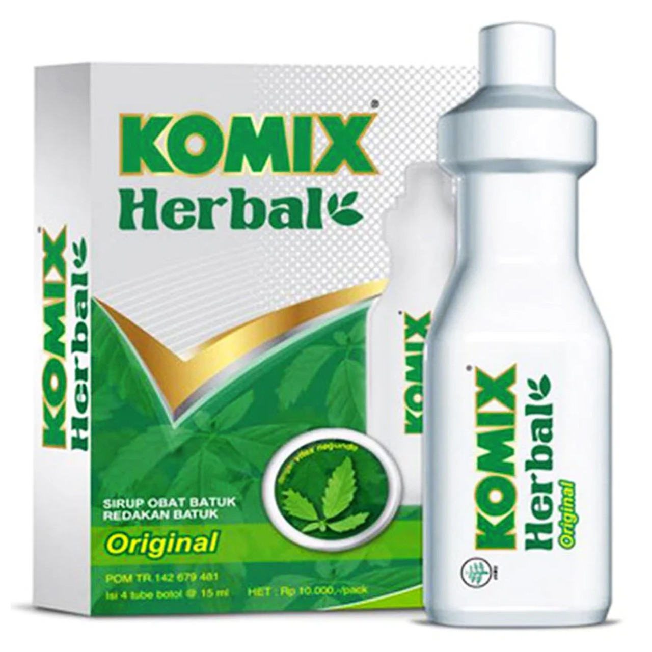 Komix Herbal Original Tube Pack @10 ml (4 Tube)