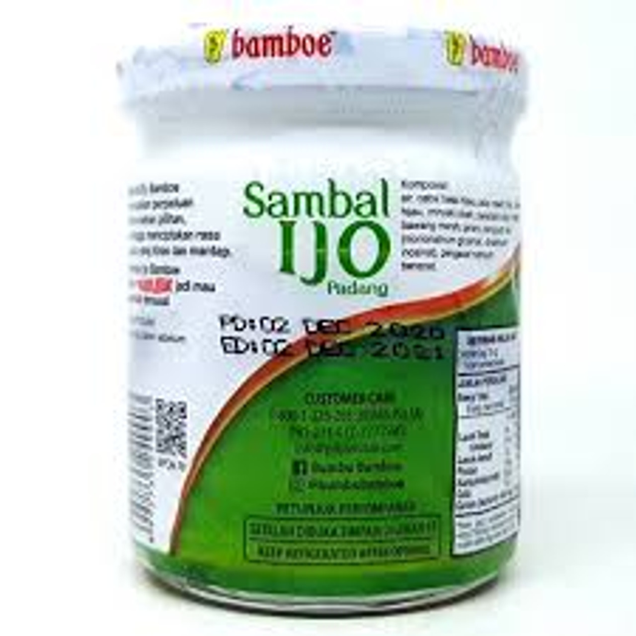 Bamboe Sambal Ijo Jar, 100gr