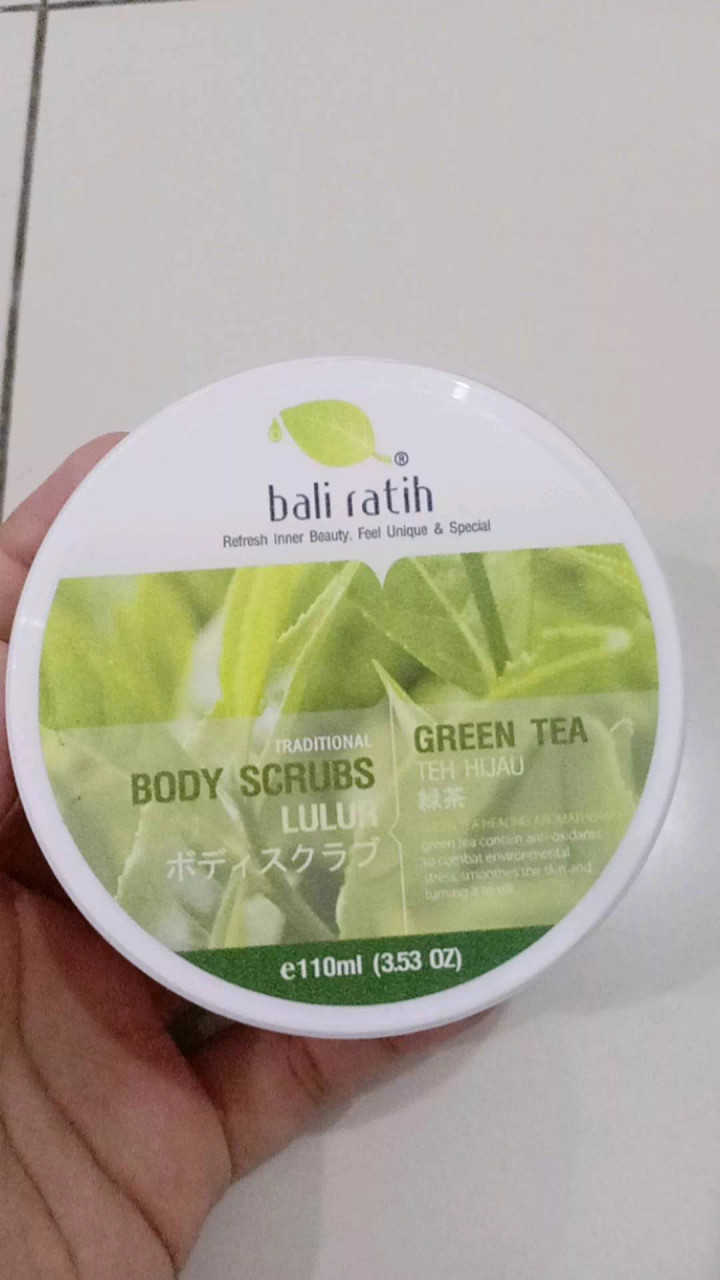 Bali Ratih Lulur / Body Scrub Green Tea, 100 gr