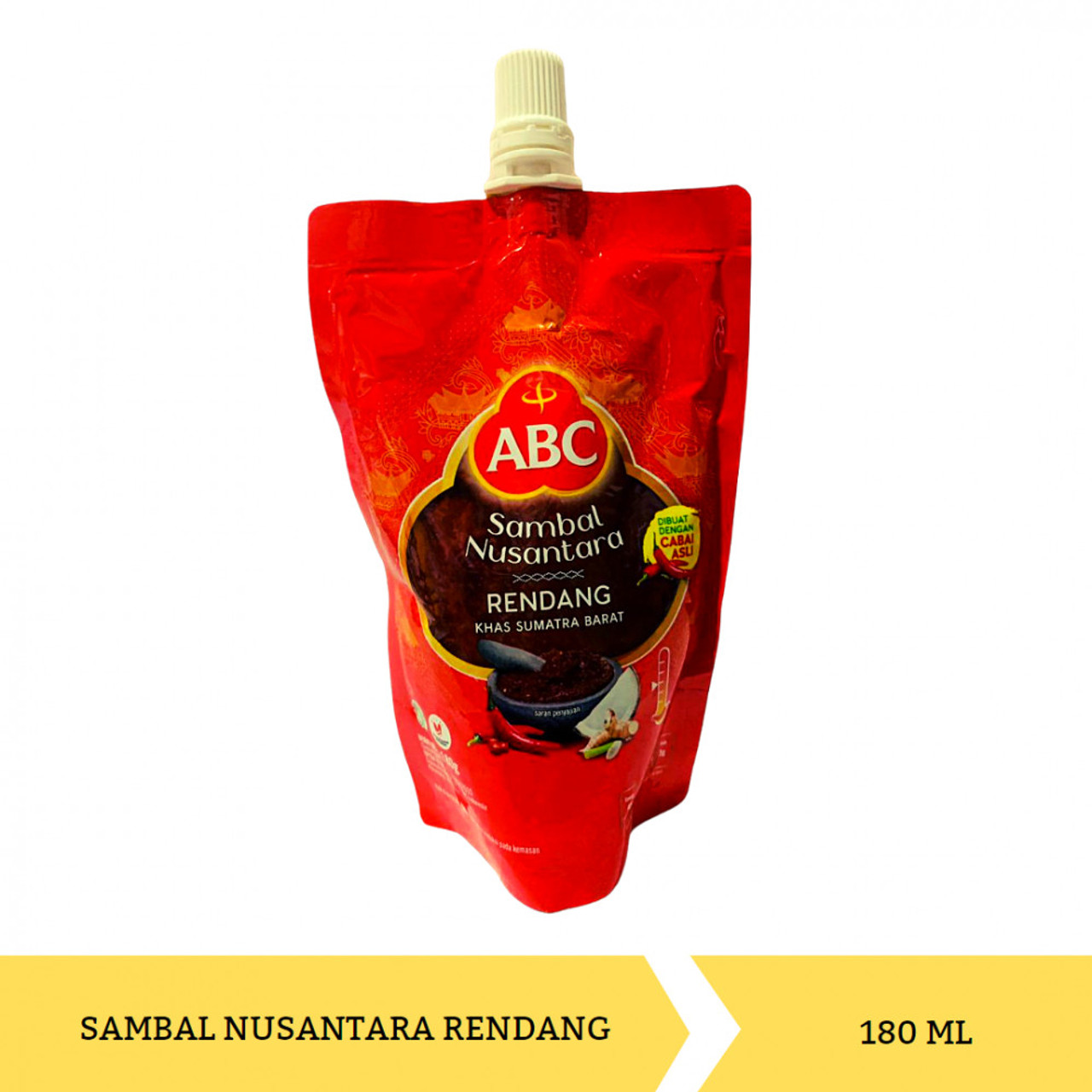 ABC Sambal Nusantara Rendang Pouch, 180 gr