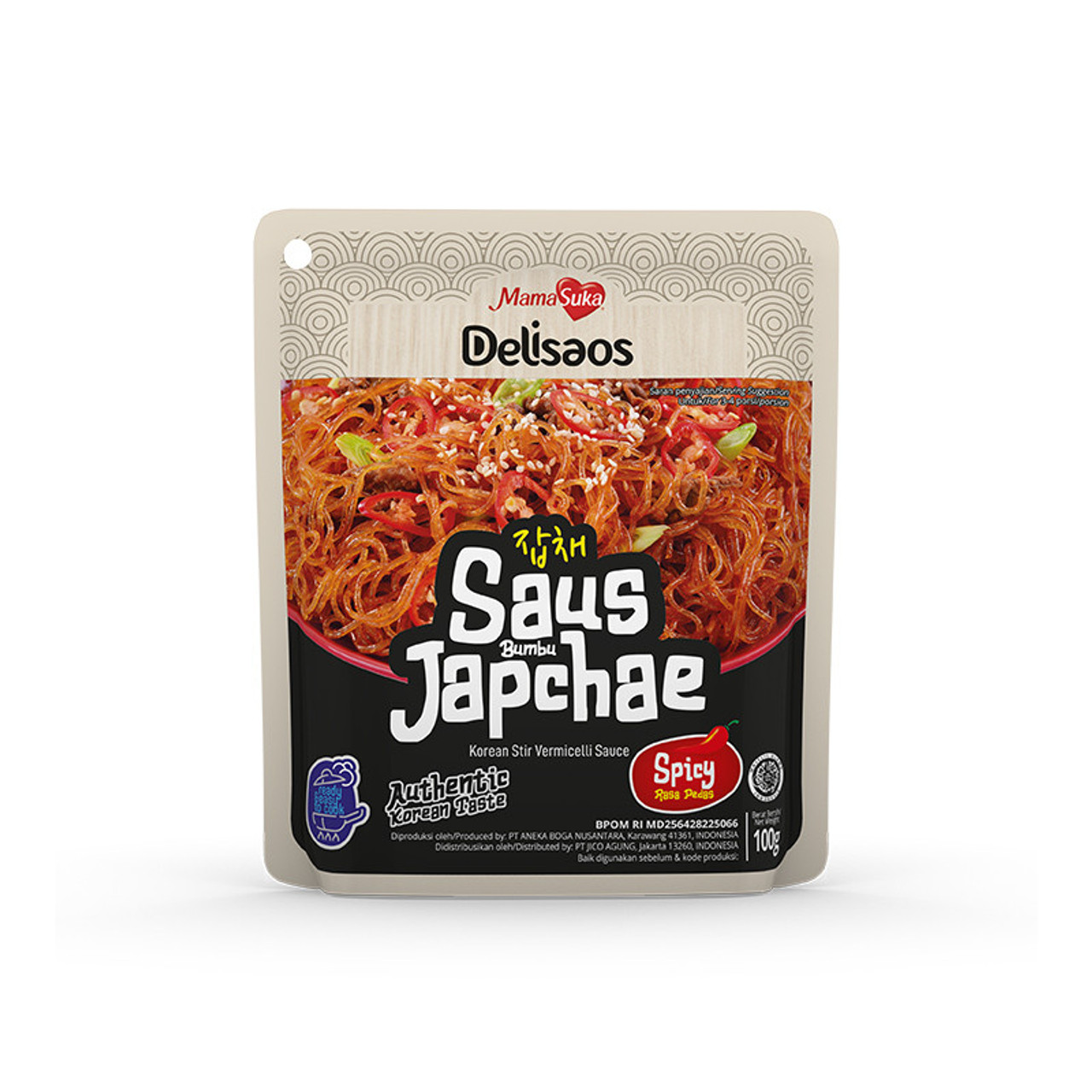 Mamasuka Delisaos Saus Japchae Spicy, 100 gr