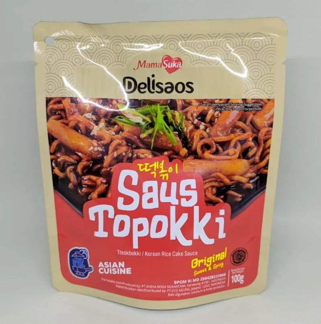 Mamasuka Delisaos Saus Topokki Original, 100 gr