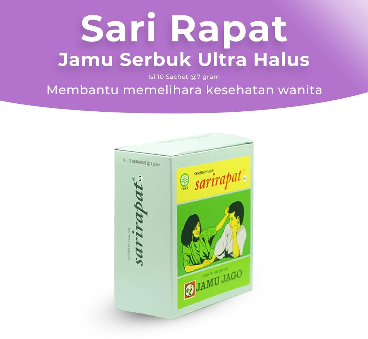 Sari Rapat Jamu Serbuk (For women), @7gr  10 ct