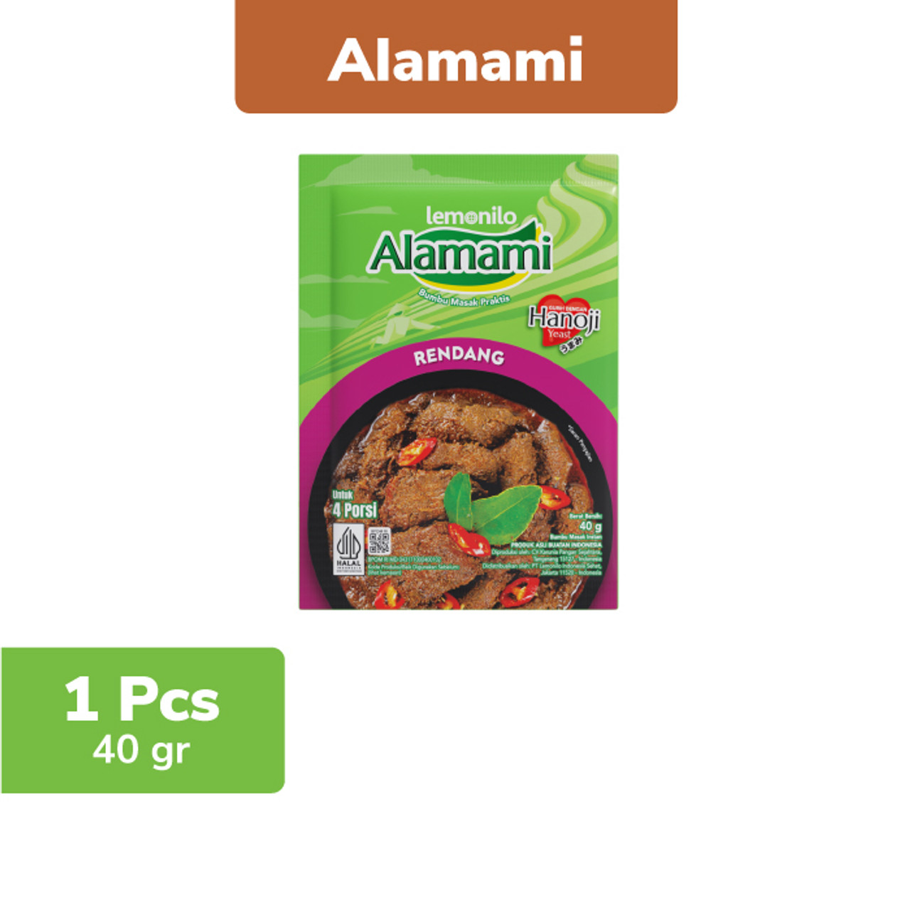 Lemonilo Alamami Bumbu Rendang, 40gr