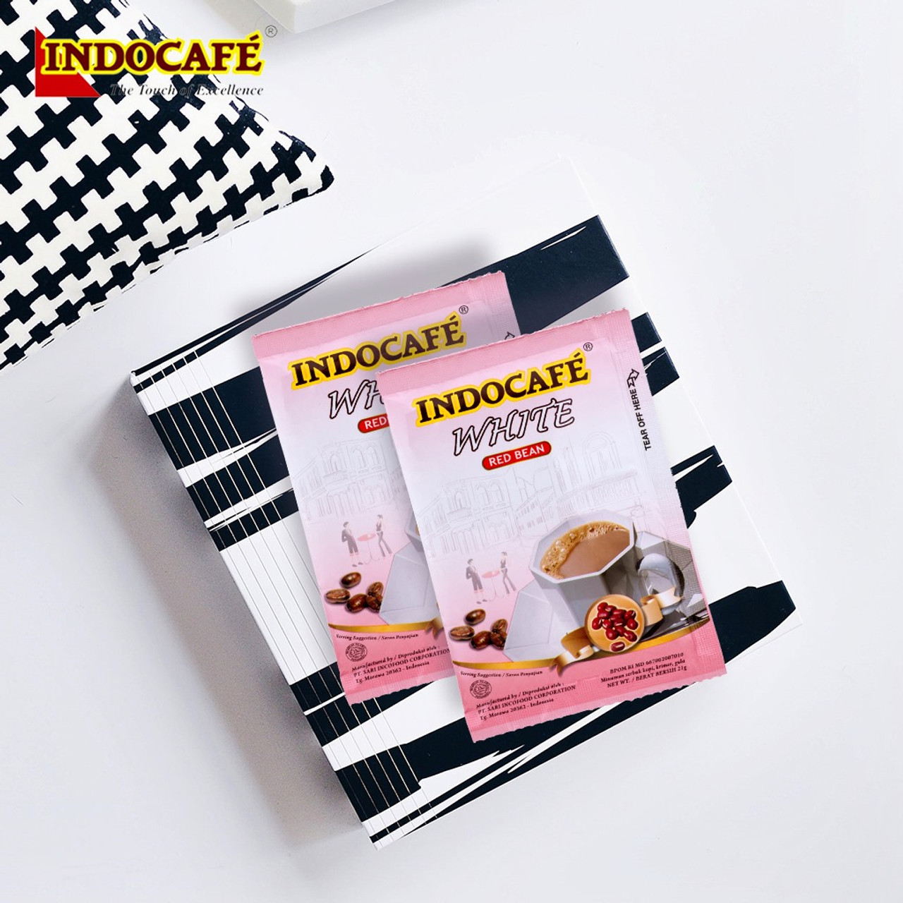 Indocafe White Red Bean Flavor 10 sachets