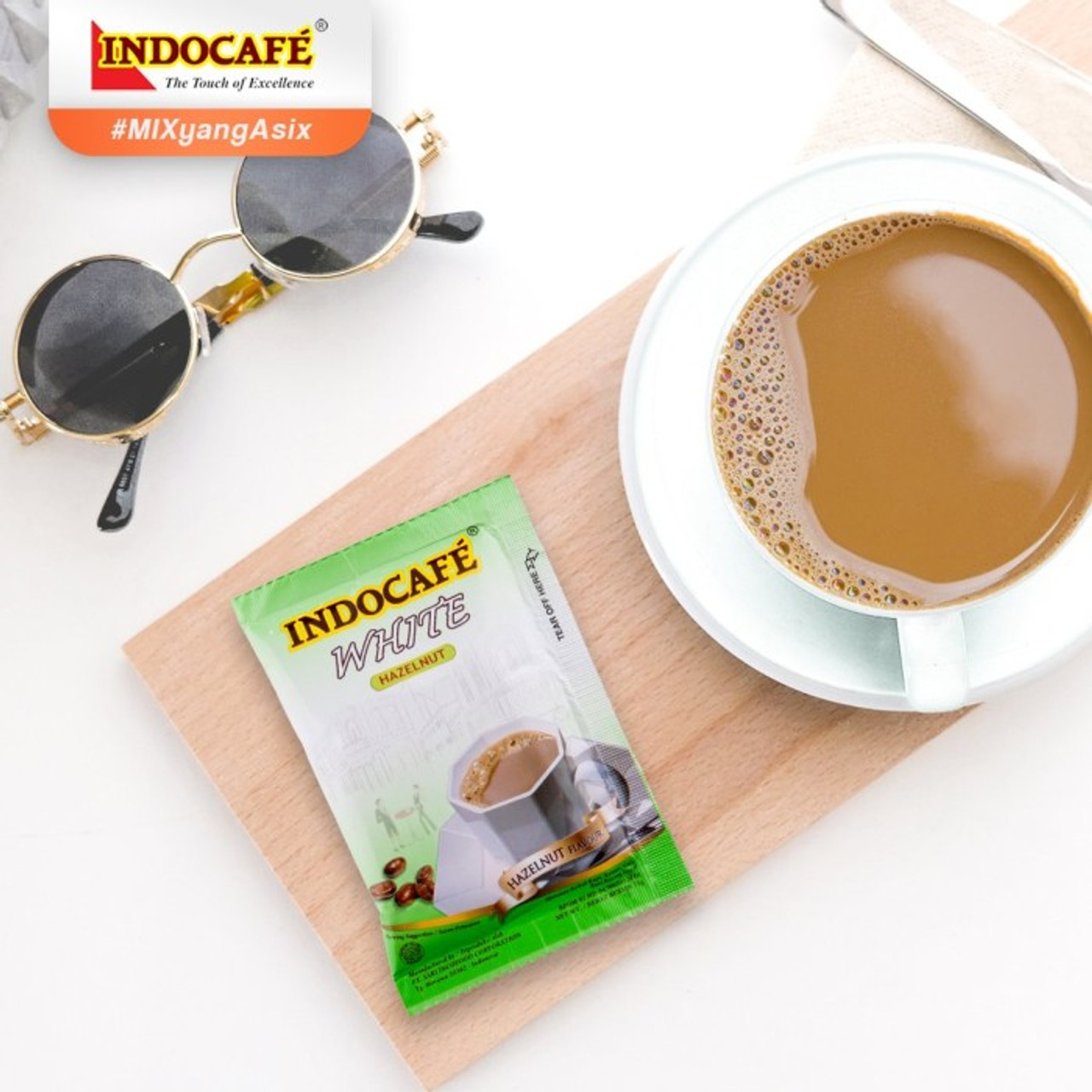 Indocafe White Hazelnut Flavor 10 sachets