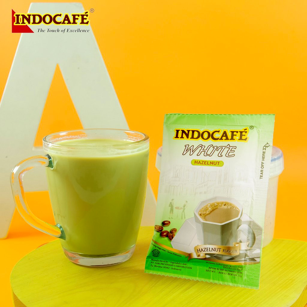 コーヒー GoodDay, Indocafe & Sido Muncul Indocafe White Hazelnut Flavor, 210 gram (@21gr x 10ct)