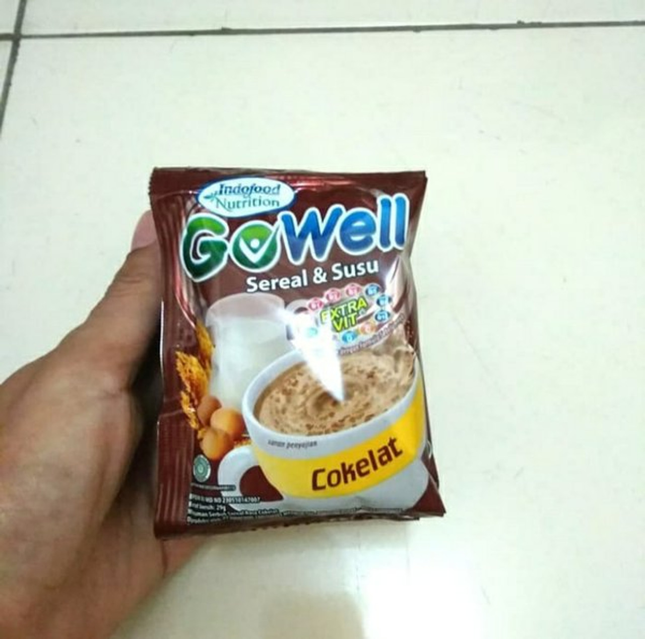 Gowell Chocolate Flavored Milk Cereal, 10 sachets