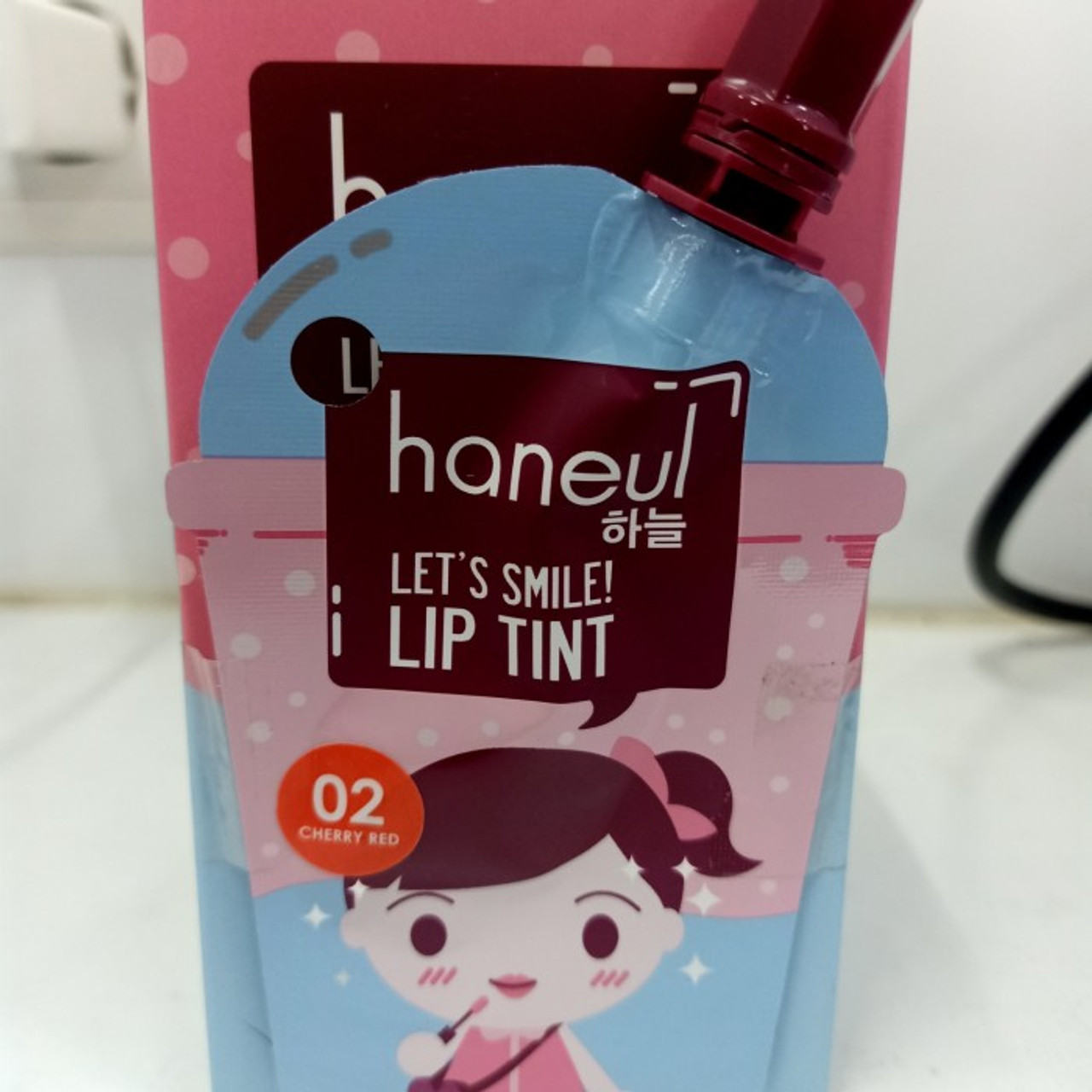 Purbasari Haneul Let’s Smile Lip Tint Cherry Red