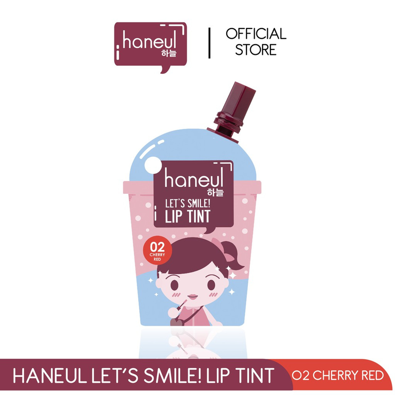 Purbasari Haneul Let’s Smile Lip Tint Cherry Red