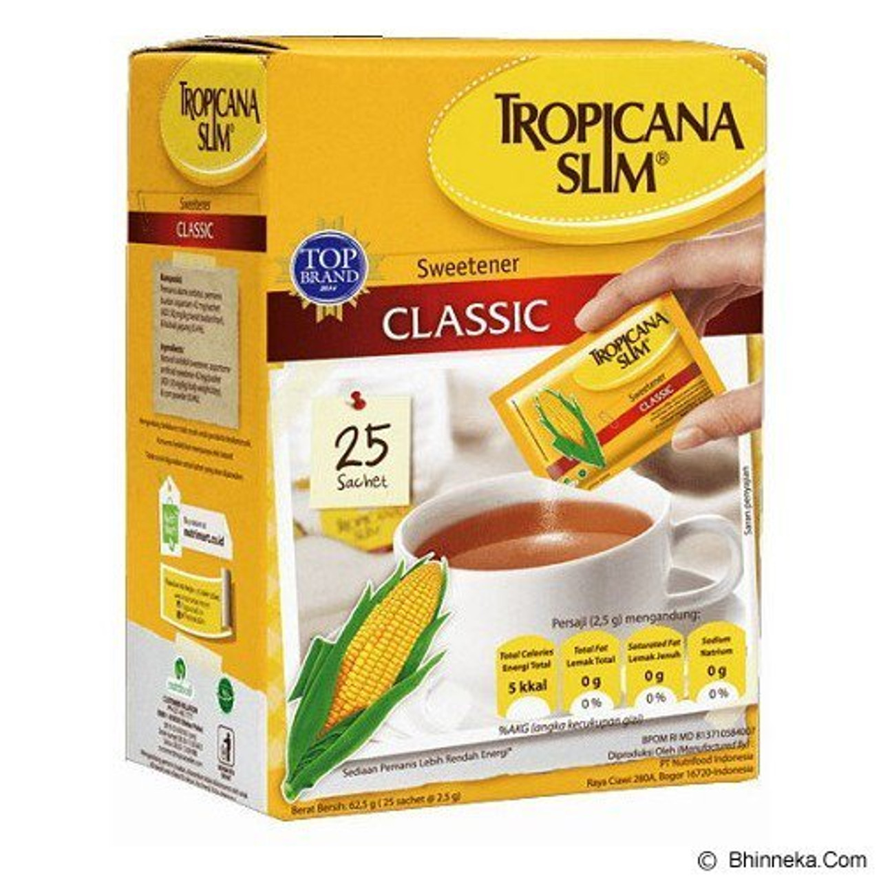 Tropicana Slim Sweetener Classic 25 Sachets