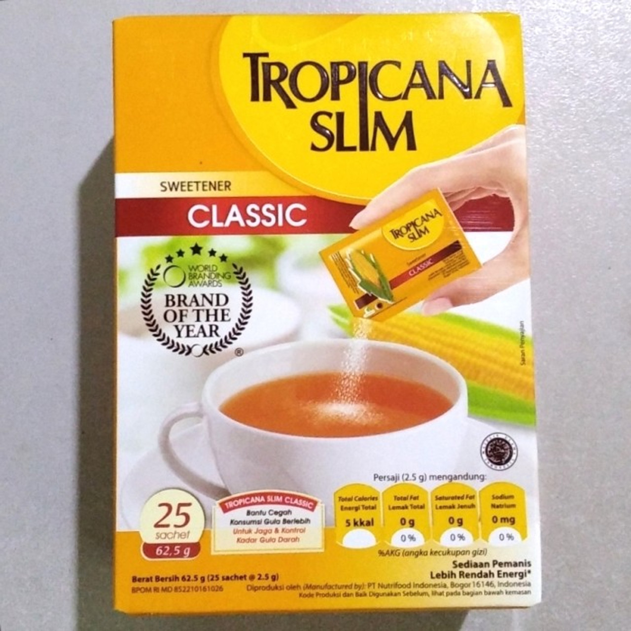 Tropicana Slim Sweetener Classic 25 Sachets