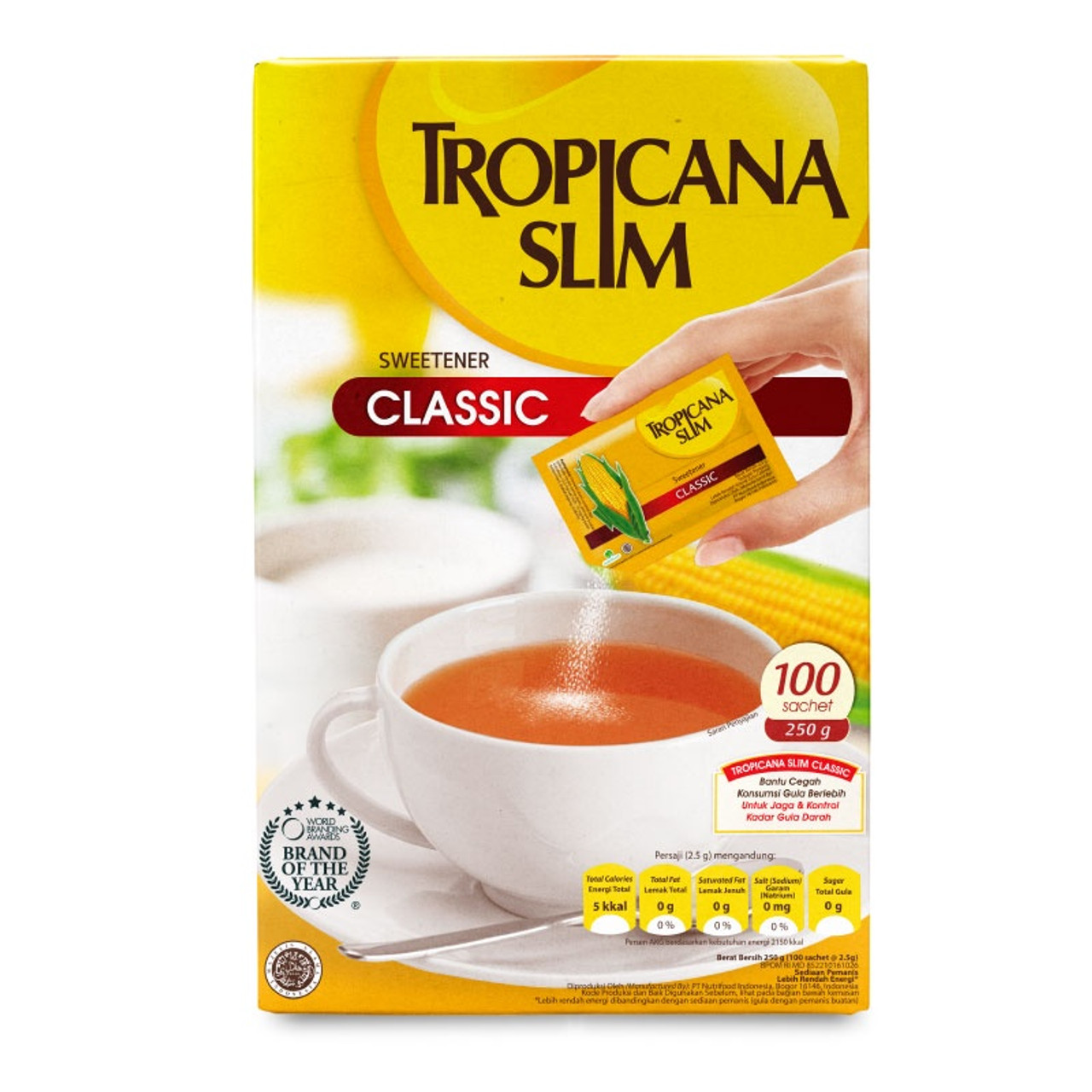 Tropicana Slim Sweetener Classic 100 Sachet