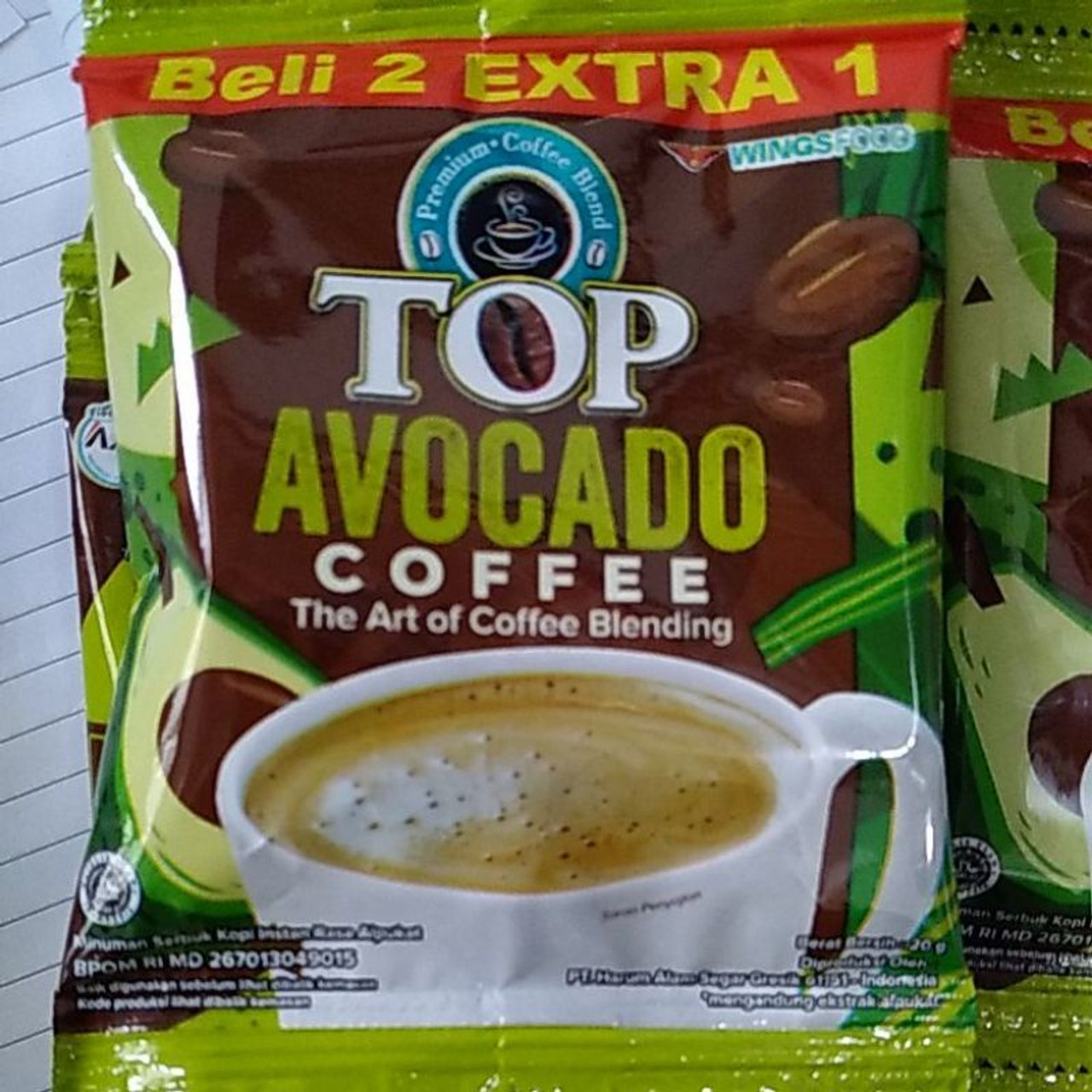 Top Coffee Avocado, 250gr (10 sachet @25gr)