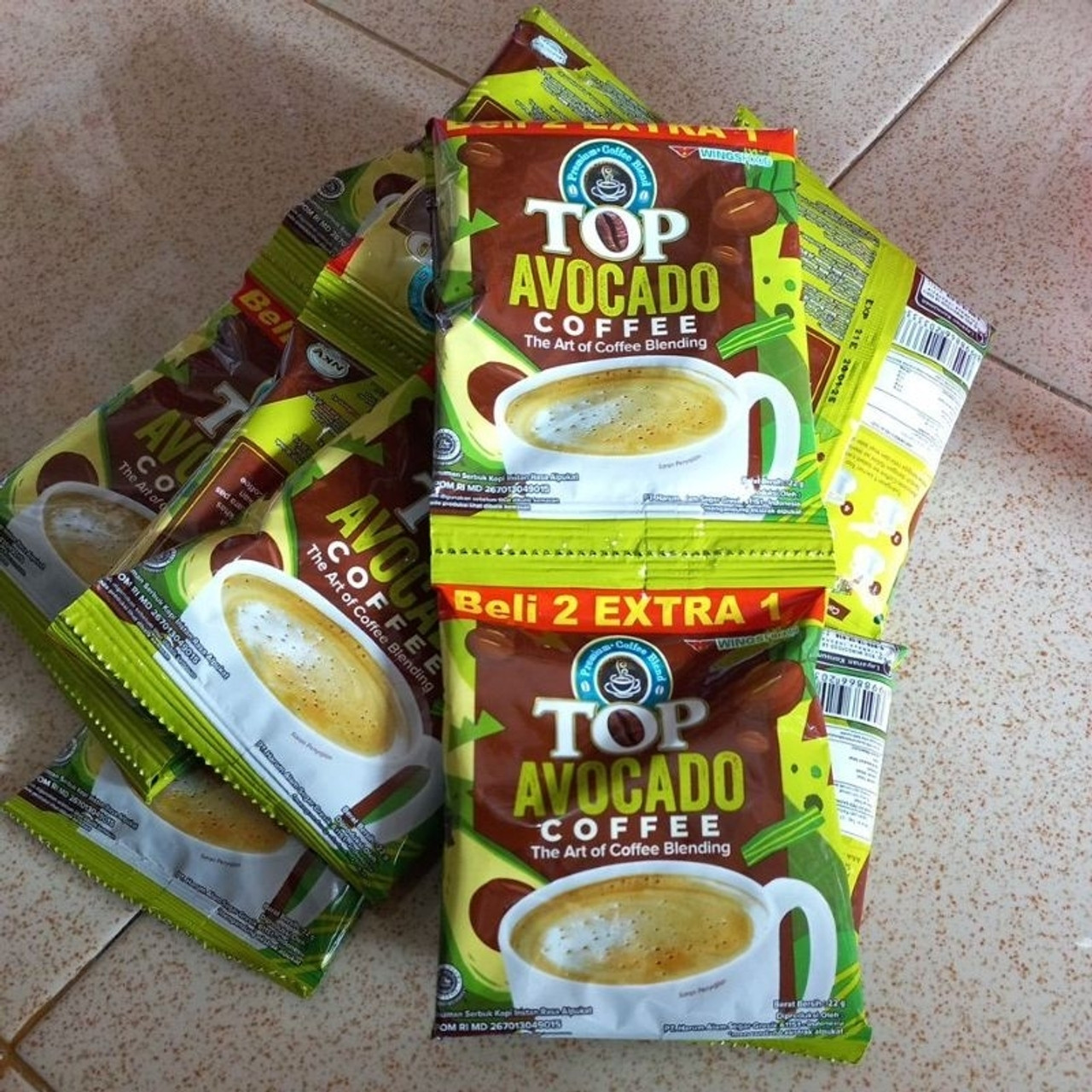 Top Kopi Susu Avocado, 250gr (10 sachet 25gr)