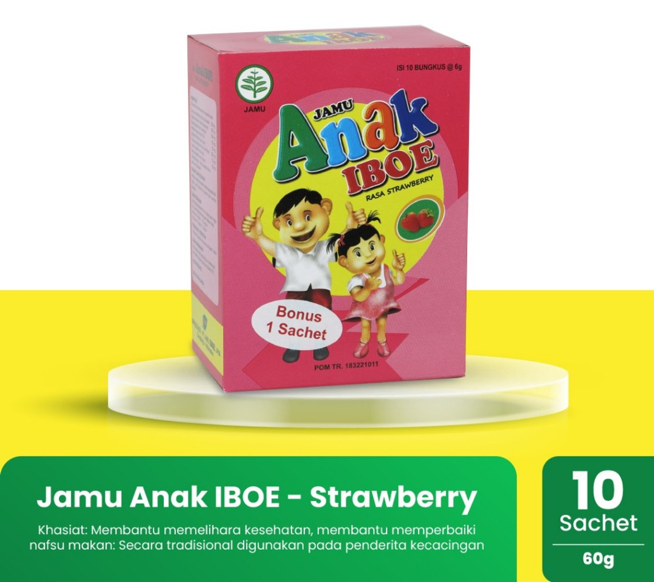 Jamu Iboe Anak ( Strawberry ) @6gr - 10 ct