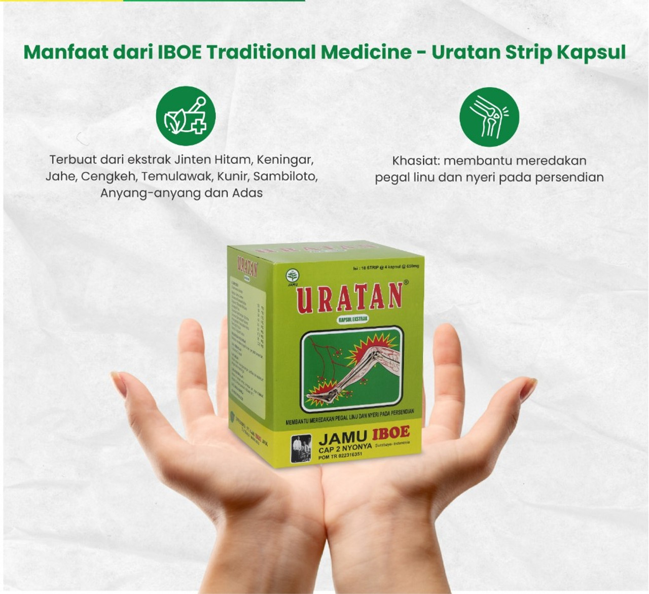 Jamu Iboe Uratan Strip 40 capsules