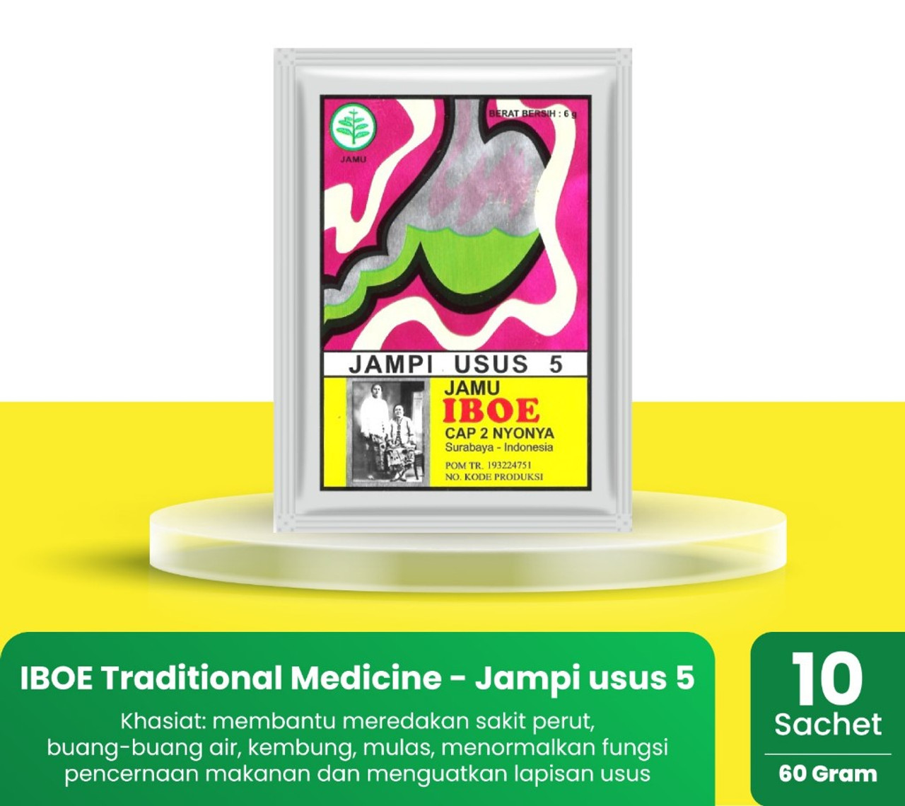 Jamu Iboe Jampi Usus @6  gr - 10 ct