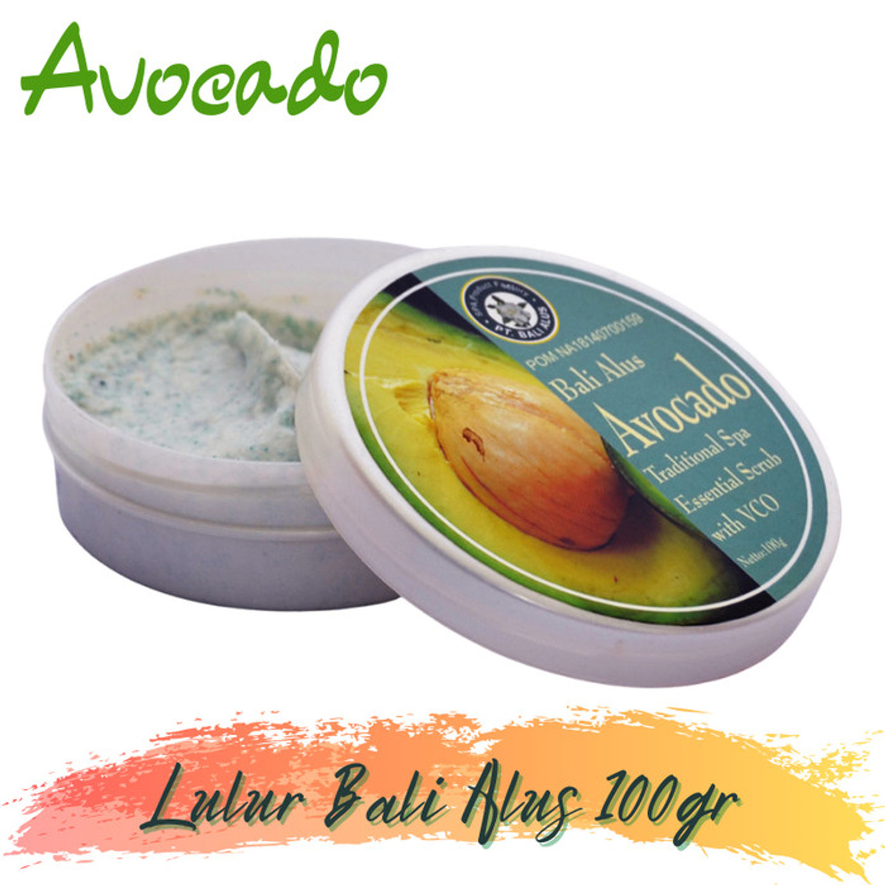 Bali Alus Lulur Cream Scrub Avocado, 100gr