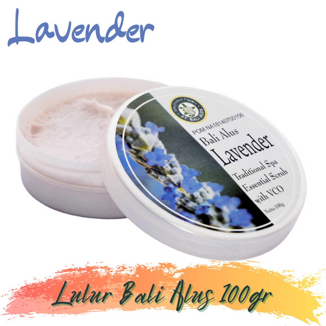 BALI ALUS Lulur Cream Scrub Lavender, 100gr