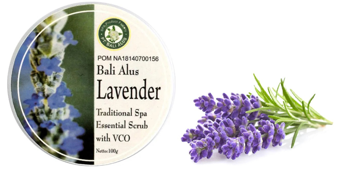 BALI ALUS Lulur Cream Scrub Lavender, 100gr