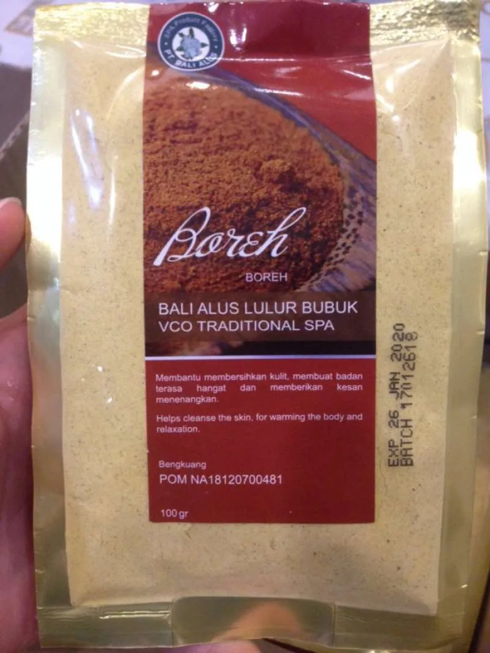 Bali Alus Lulur Bubuk Boreh, 100gr