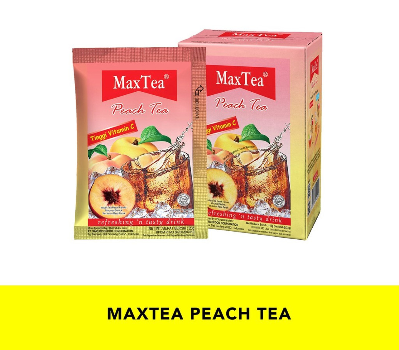 Max Tea Peach Tea 5-ct @23 gr