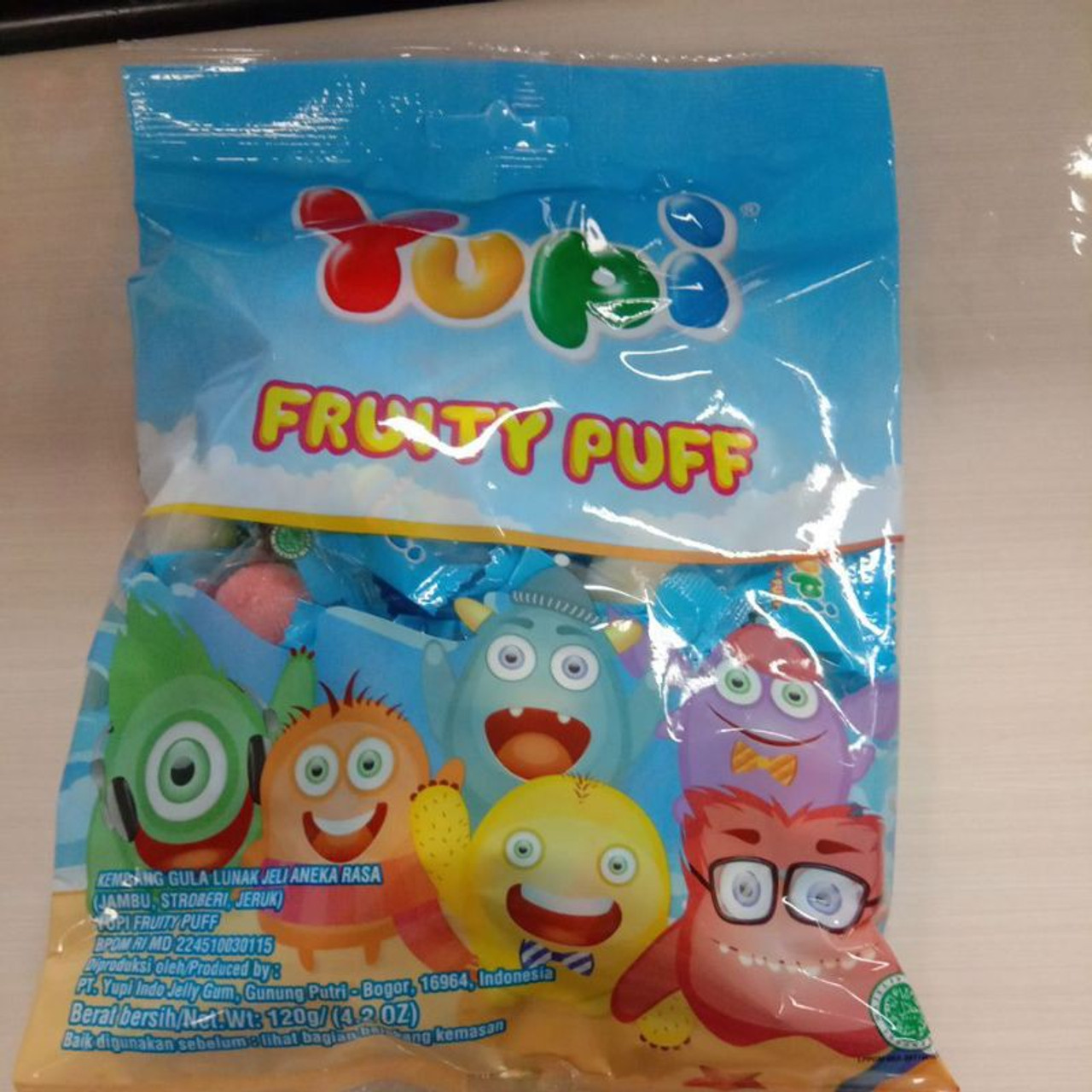 Yupi Fruity Puff 120 Gr