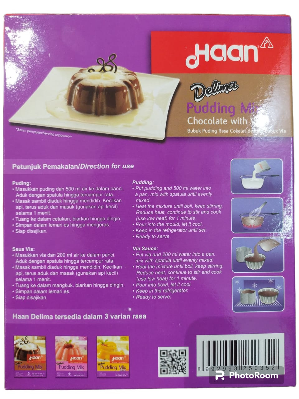 Haan Delima Puding Chocolate, 245gr