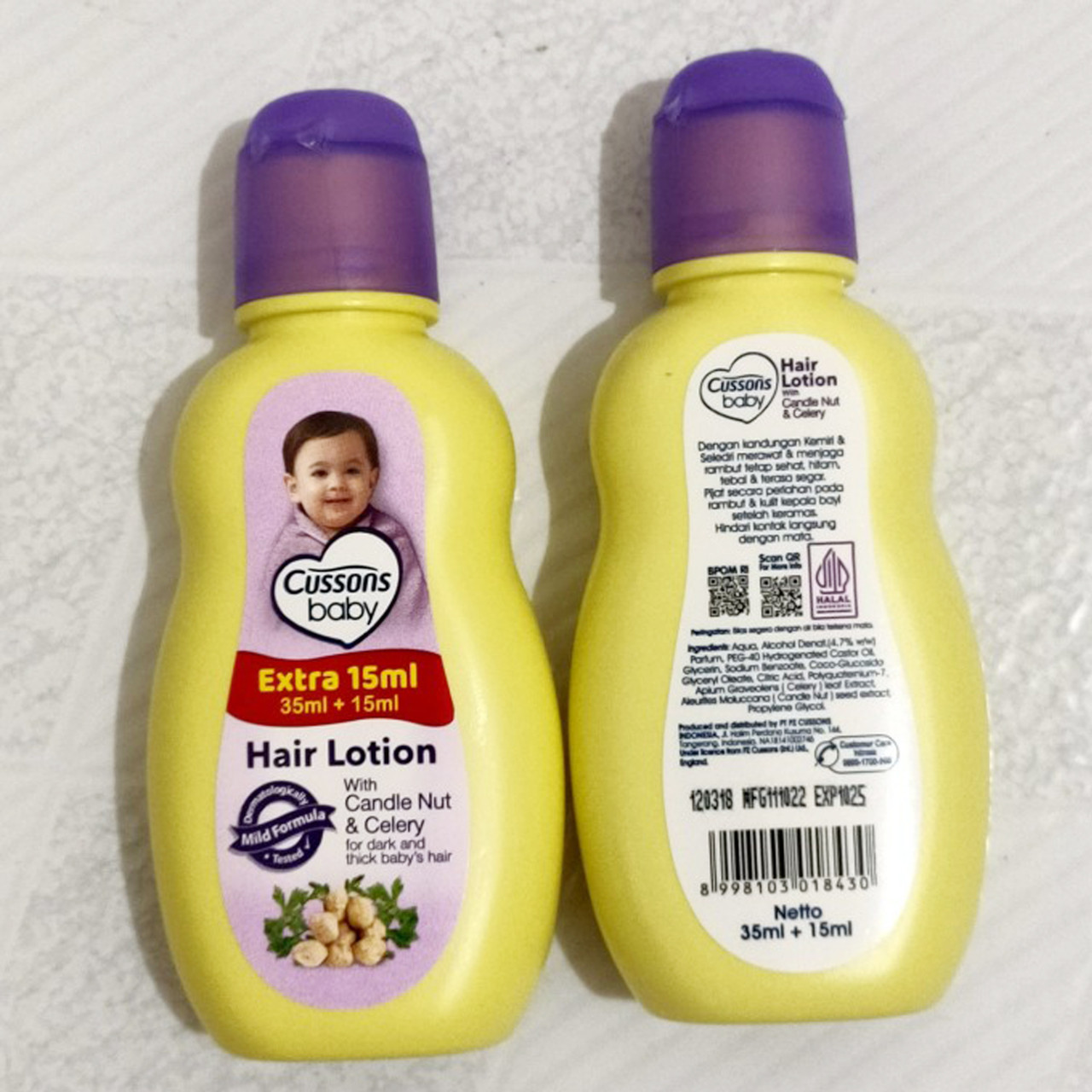 Cussons Baby Hair Lotion Candlenut 35 ml