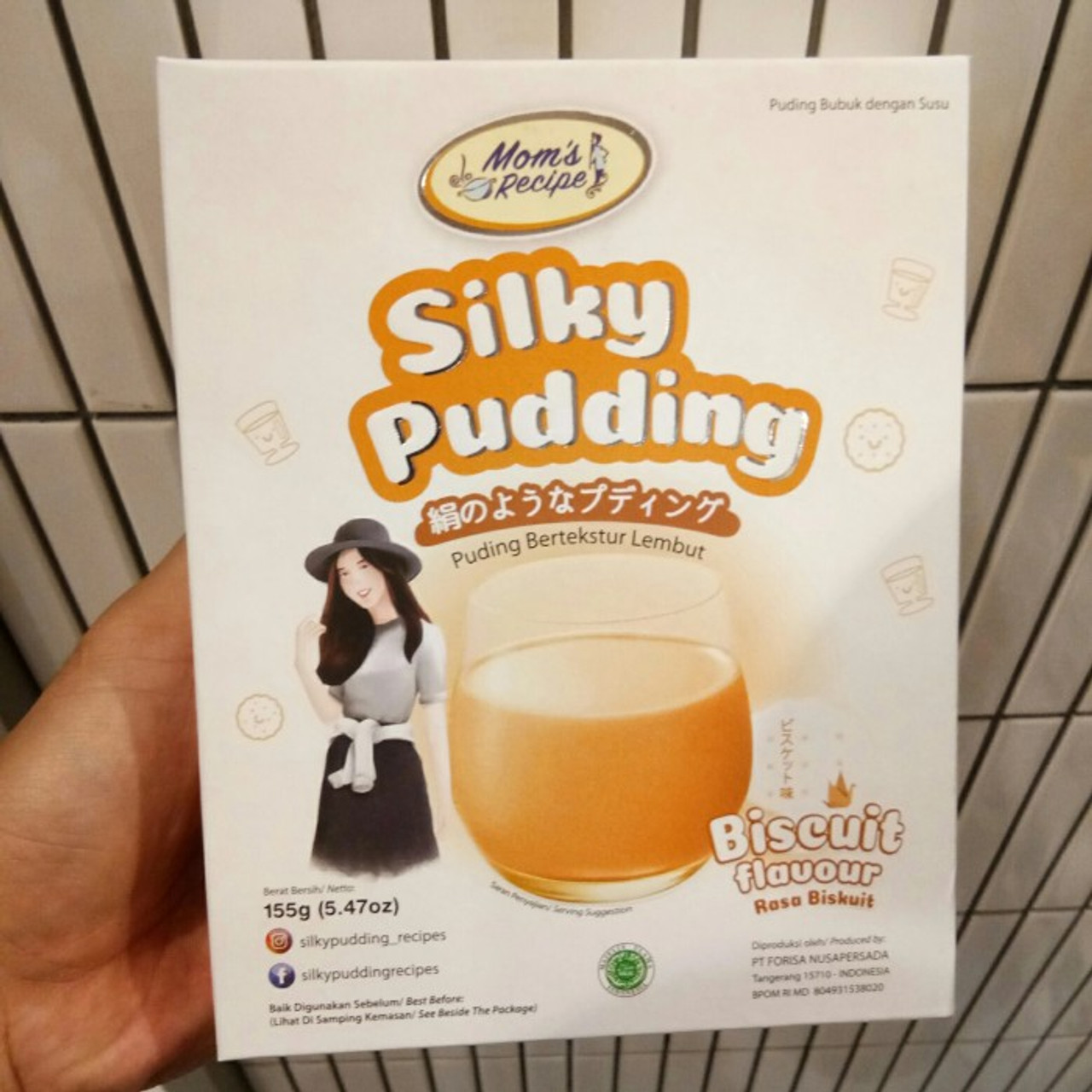 Mom's Recipe Silky Pudding Biscuit, 155gr