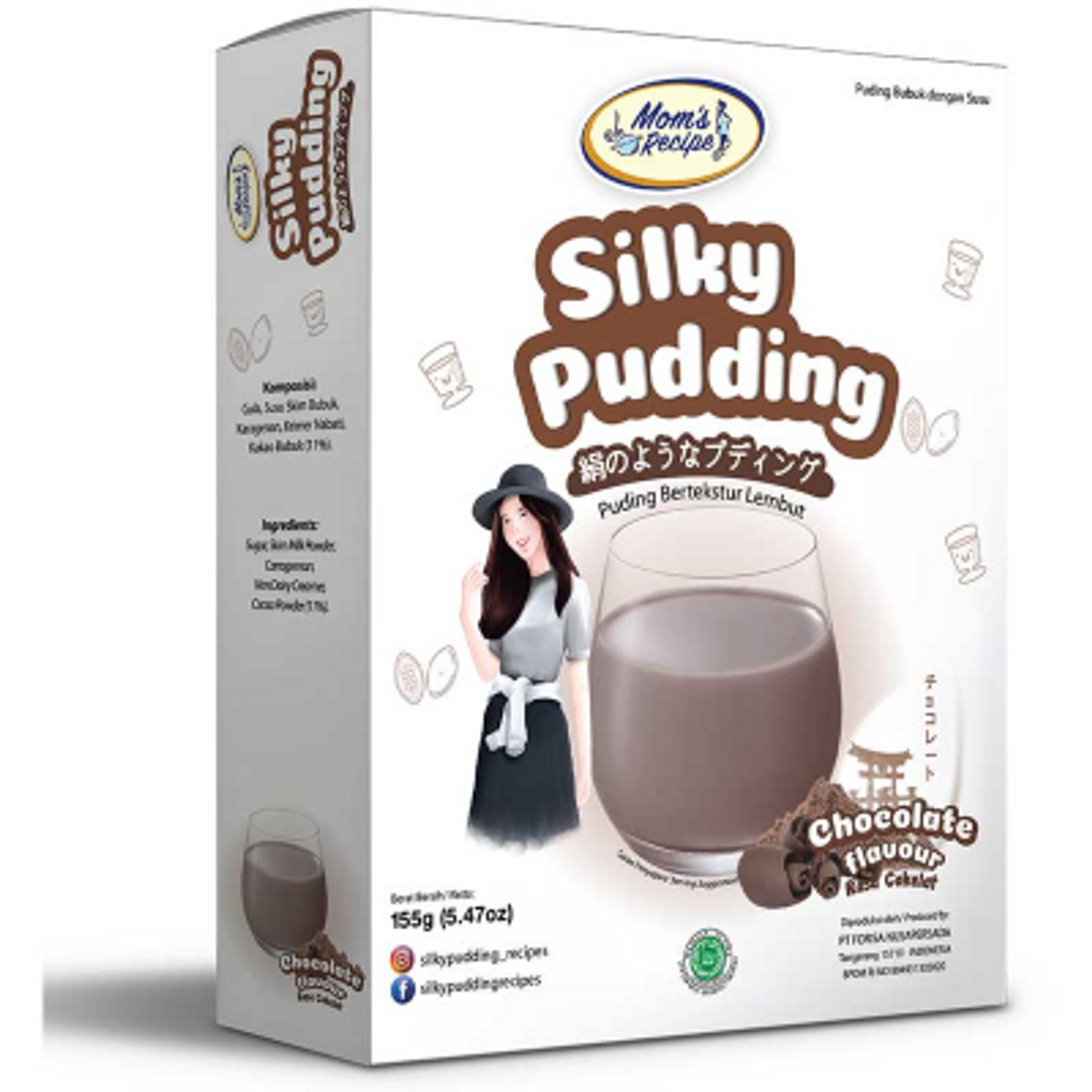 Mom's Recipe Silky Pudding Cokelat, 155gr