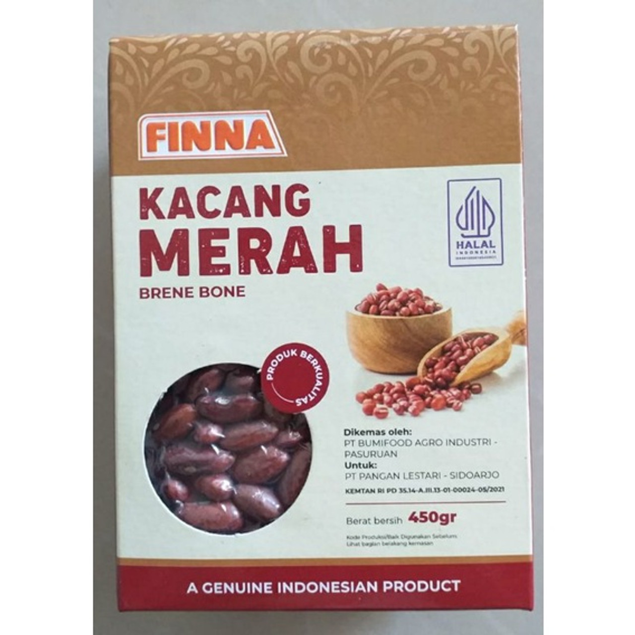 FINNA Kacang Merah Brene Bone, 450gr