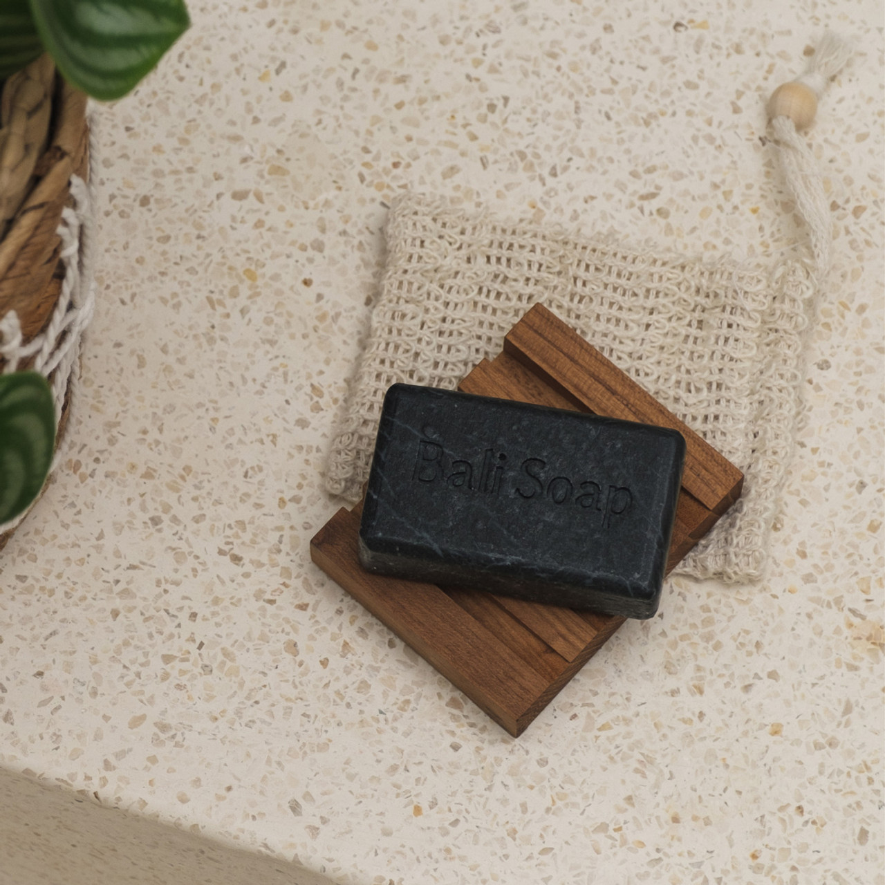 Bali Soap Essential Oil Bar Soap - TeaTree & Activated Charcoal, 95gr