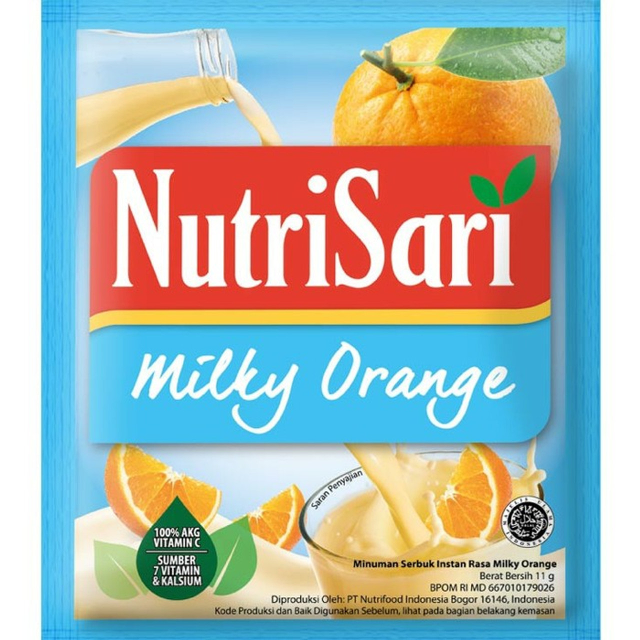 NutriSari Milky Orange, 10 Sachets