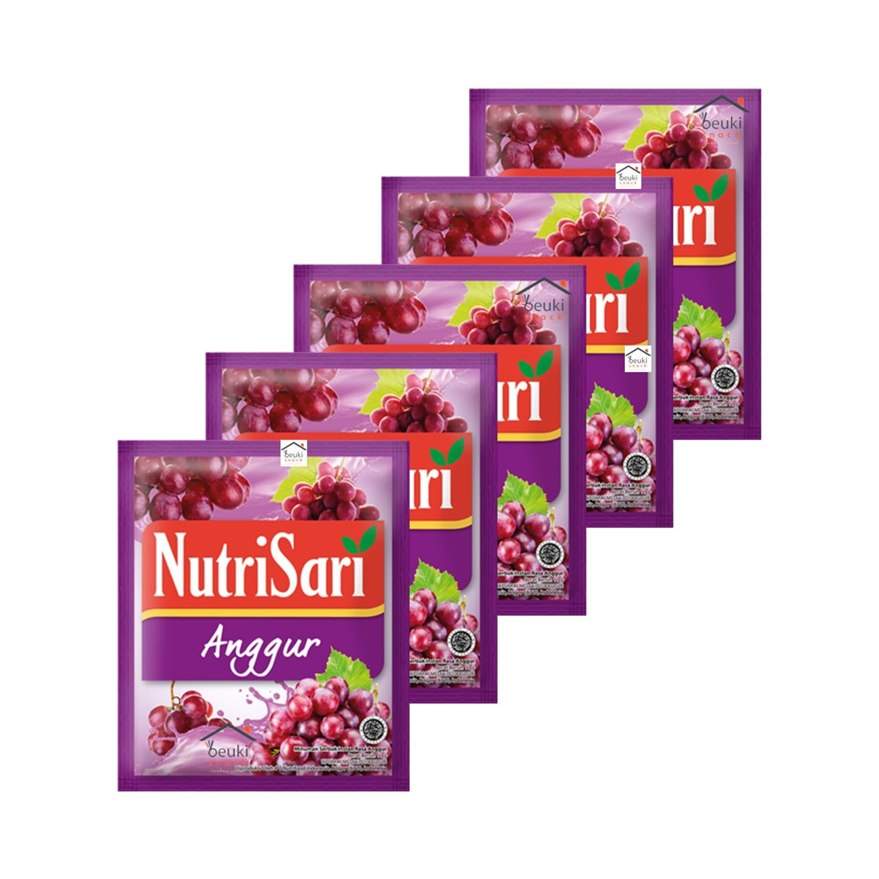NutriSari Grapes, 10 Sachets