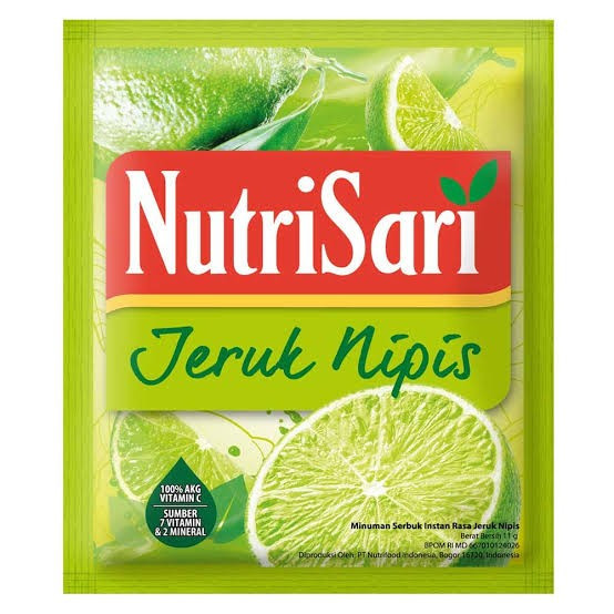 NutriSari Instant Drink Rasa Jeruk Nipis - Lime Flavour @11gr