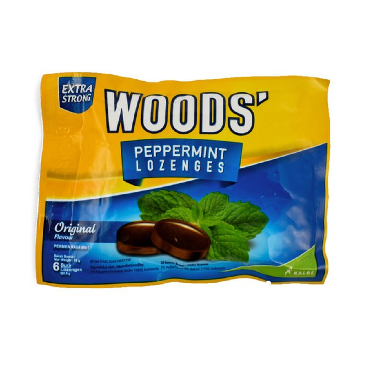 Woods Peppermint Lozenges Original 15g (3 pcs)