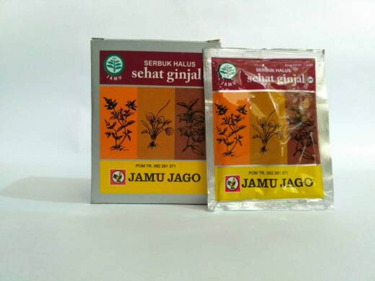 Jamu Jago Healthy Kidney Herbal Powder - Jamu Jago Sehat Ginjal Jamu Serbuk, 70gr (10 saset @7gr)