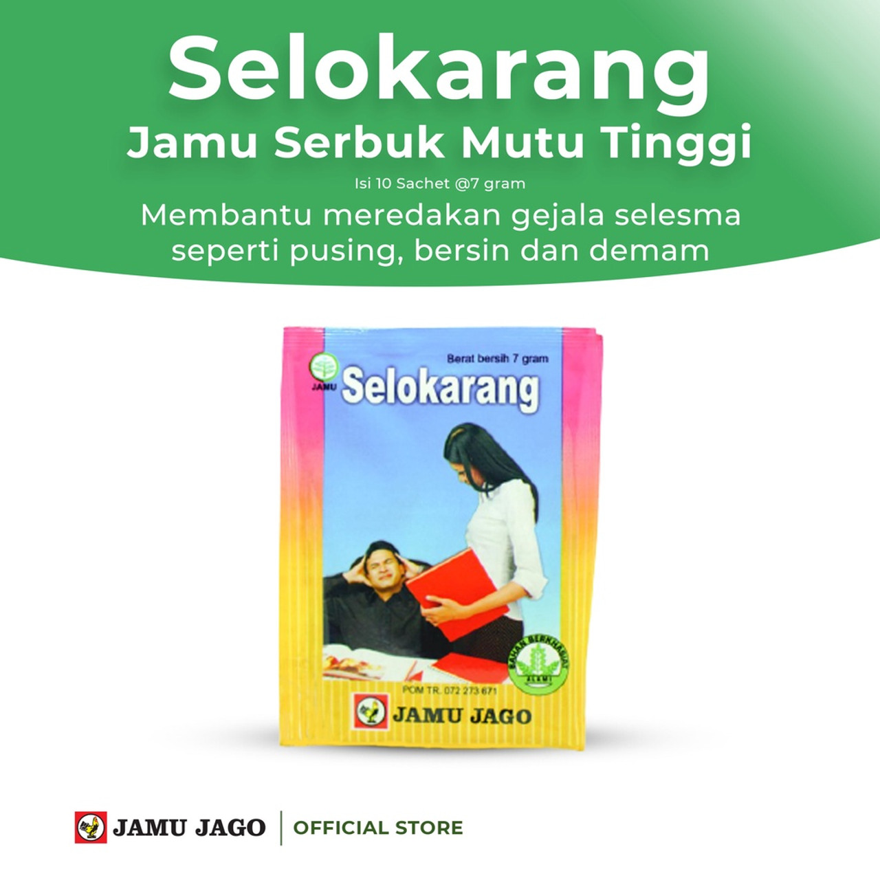 Jamu Jago Selokarang, 70gr (10 sachets @7gr)