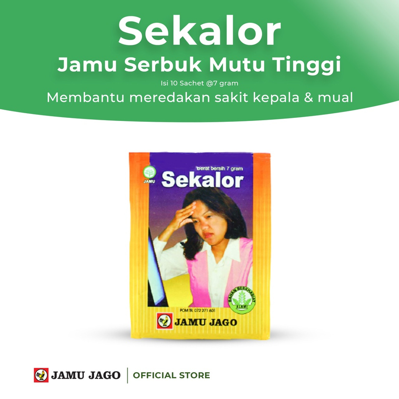 Jamu Jago Sekalor, 70gr (10 sachets @7gr)