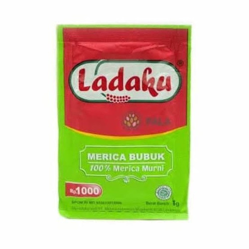 Ladaku Merica Bubuk - Pepper Powder, 40 gr (10 Sachet @4gr)
