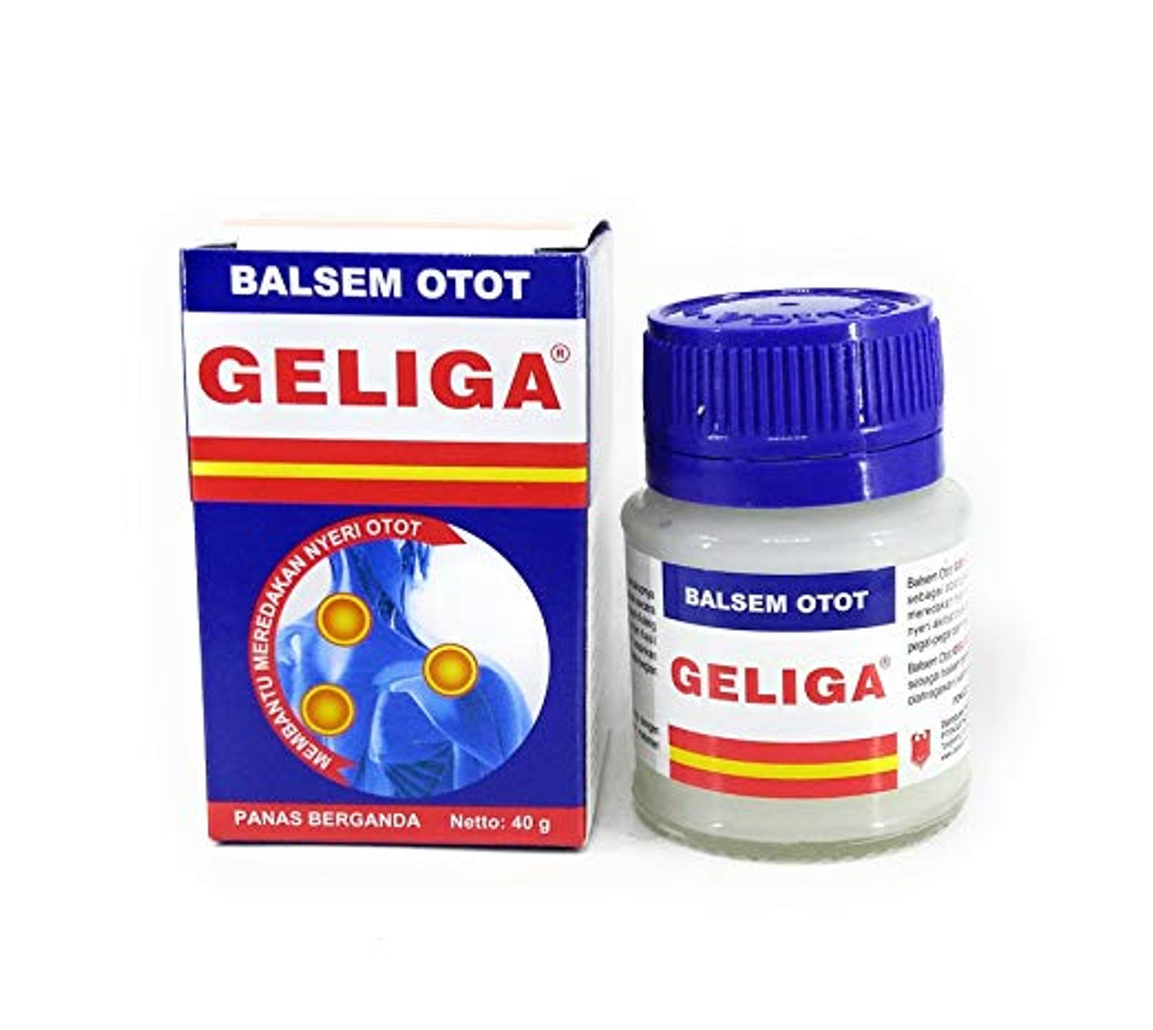 Geliga Balsem Otot Muscular Balm, 40 Gram