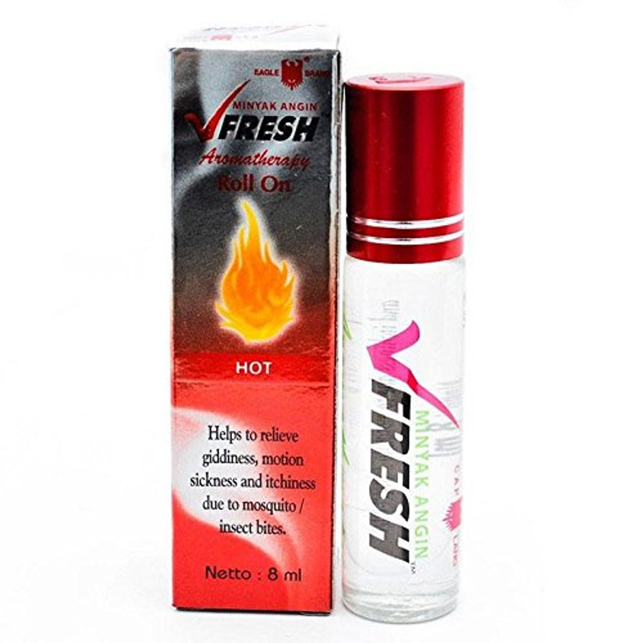 VFresh Hot Aromatherapy Roll-On Oil, 8ml